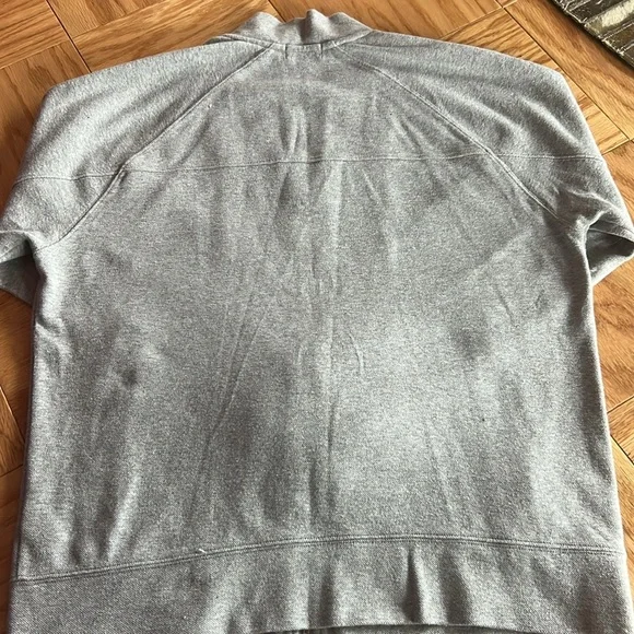 CLUB MONACO Heather Gray Collared Zippered Men’s Bonded Jacket Outerwear - Picture 4 of 4